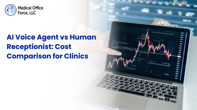Comparison between an AI voice agent system and a human receptionist at a medical clinic front desk