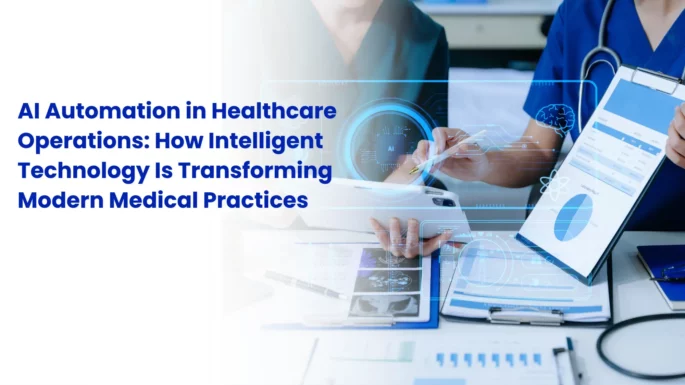 Healthcare administrative team using AI automation dashboard for patient scheduling and front-desk workflow management.